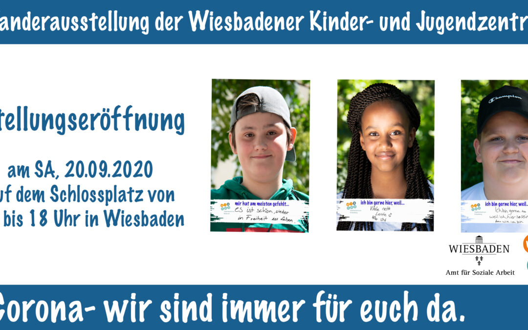 Wiesbaden: Fotoausstellung mit Statements von Kindern und Jugendlichen Lockdown
